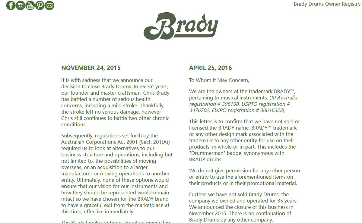 Brady Drums
