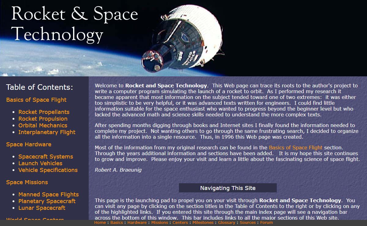 Rocket and Space Technology