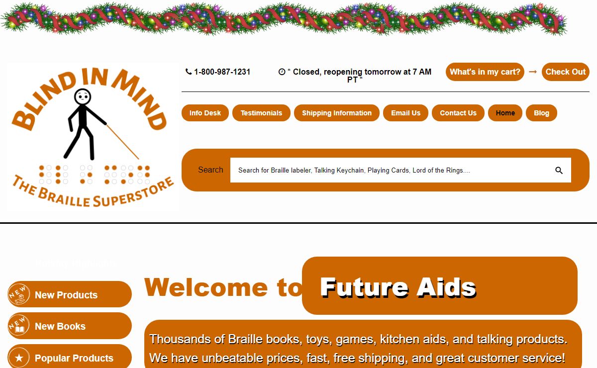 Future Aids: A Store for the Blind | Braille Superstore
