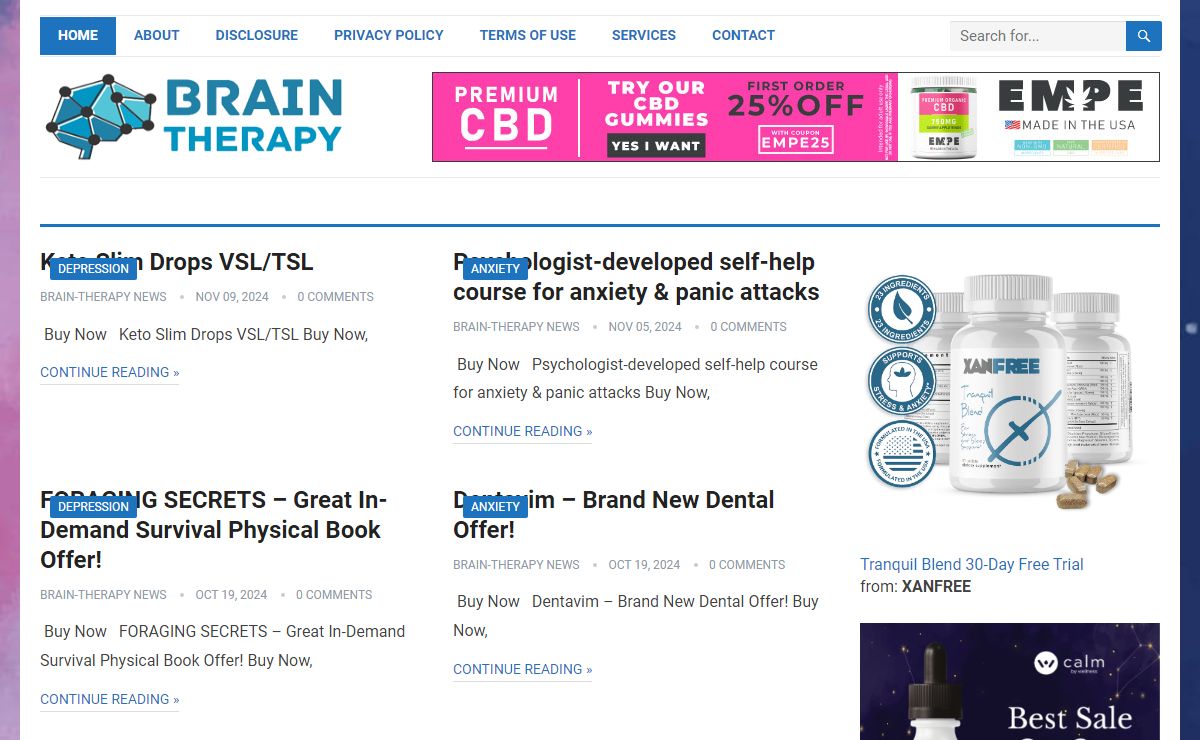 Brain-Therapy News - Helping Bring The World More Information About Mental Wellness