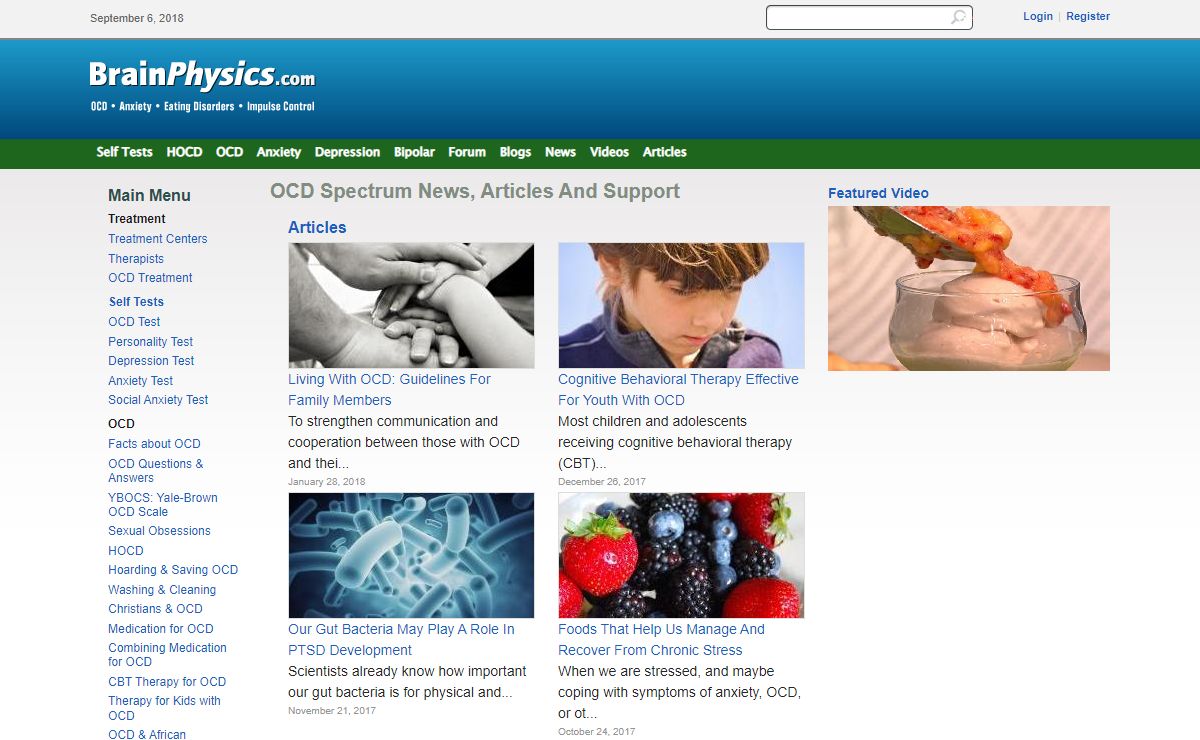Obsessive-Compulsive Disorder (OCD) and Spectrum Disorders Resource