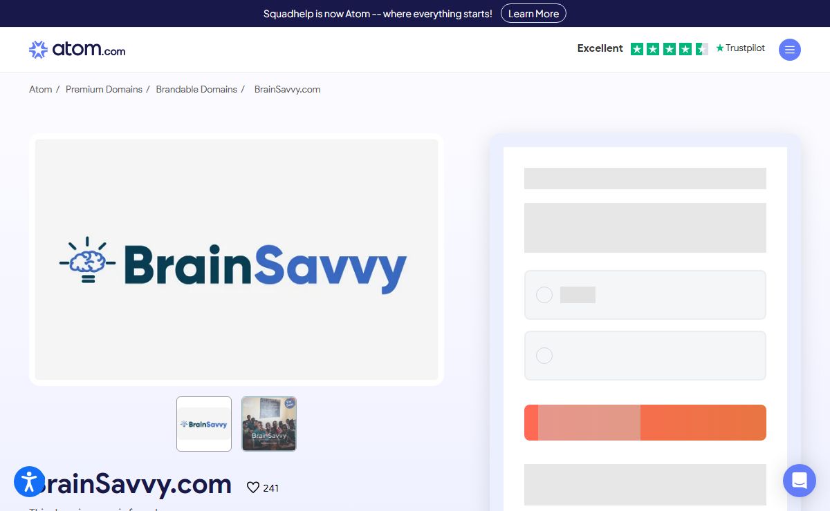 BrainSavvy.com is for sale