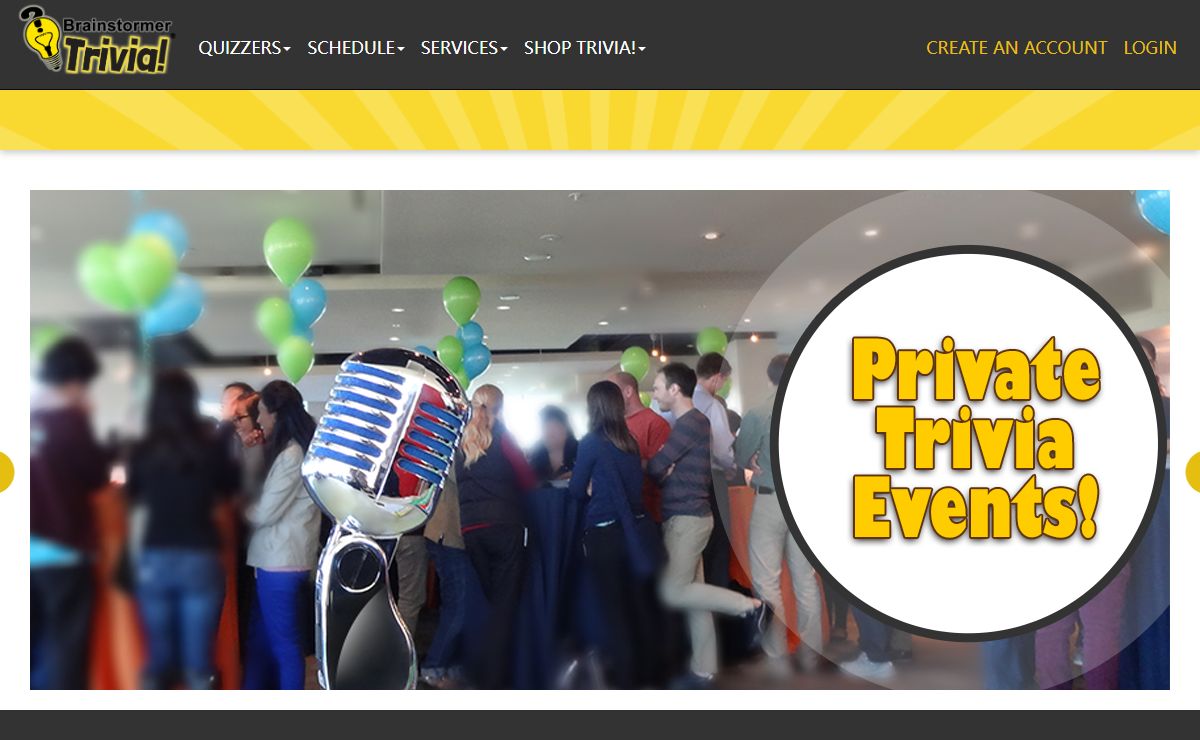Brainstormer Pub Quiz Trivia at Bars and Corporate Events!