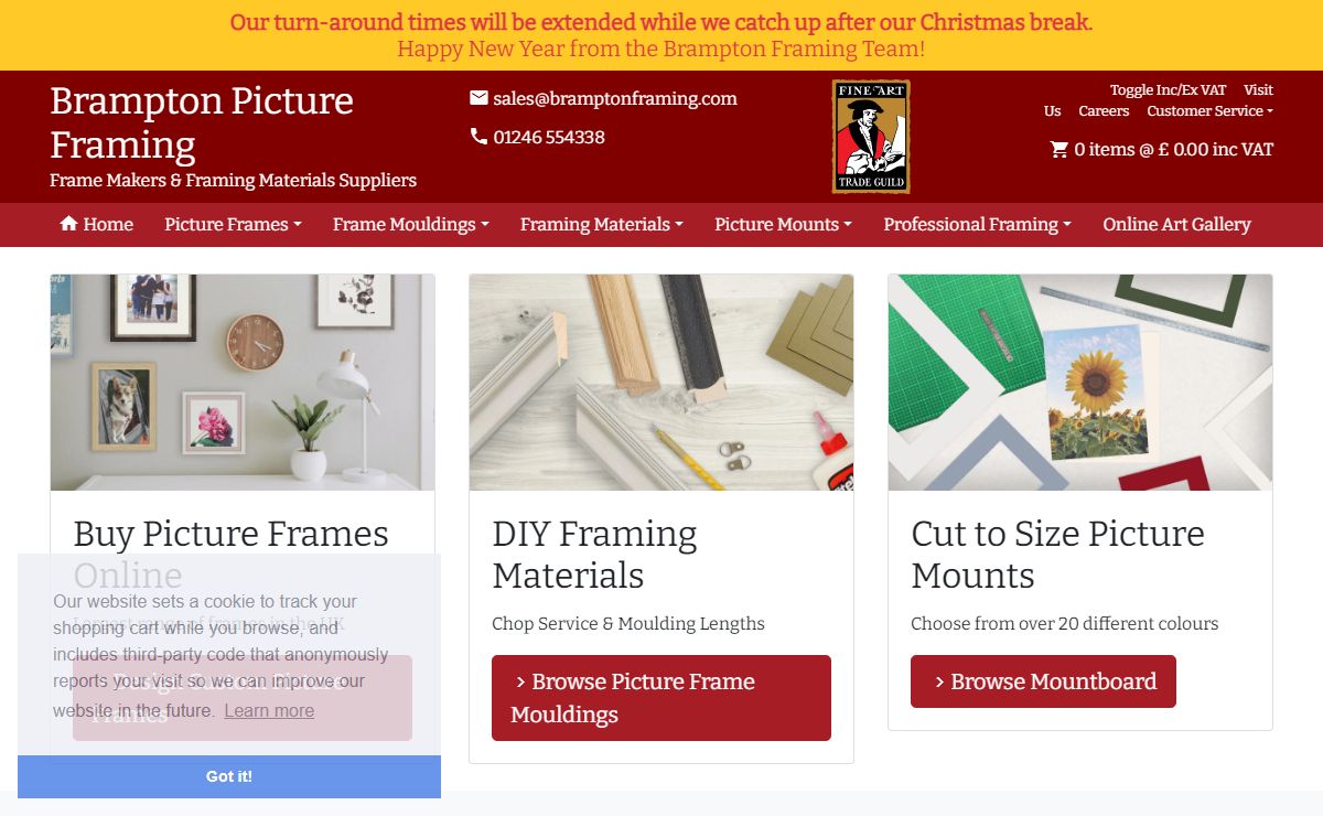 Professional Picture Framing Online &amp; DIY Framing - Brampton Framing