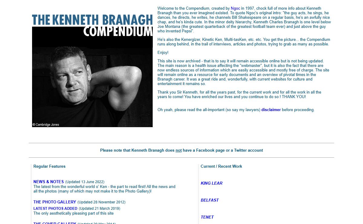 The Kenneth Branagh Compendium