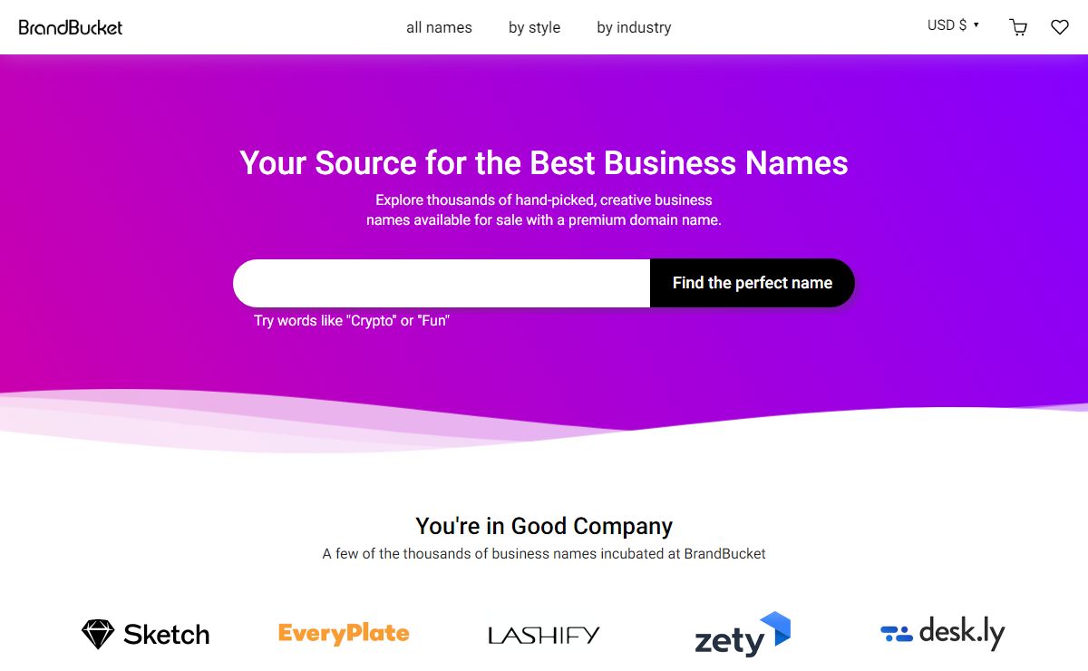 BrandBucket | Search and Buy Creative Business Names