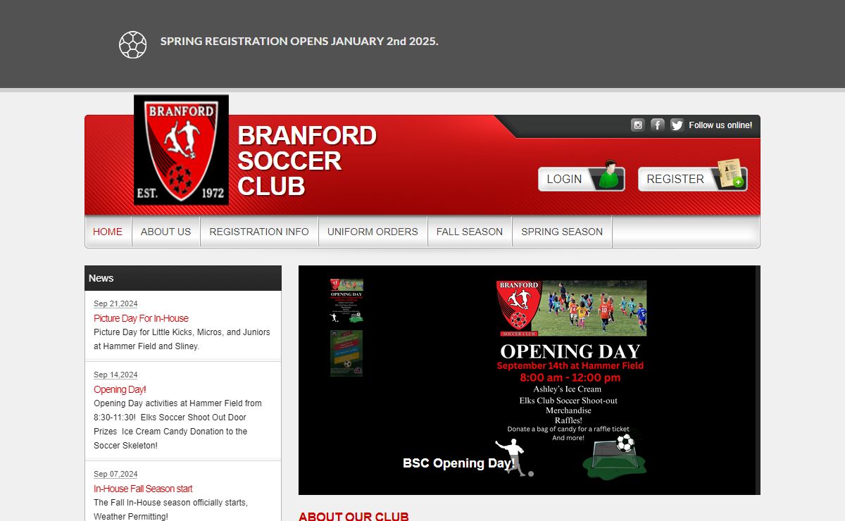 Branford Soccer Club > Home