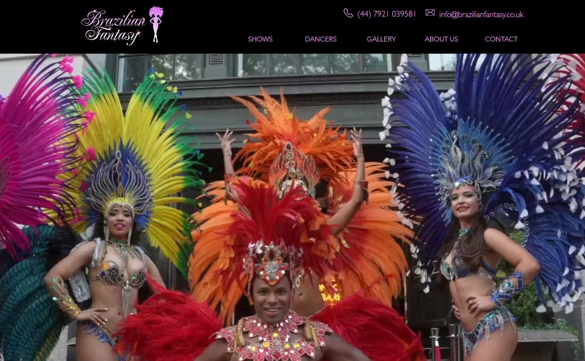 Brazilian Fantasy Dance Company | Luxury Brazilian Entertainment London