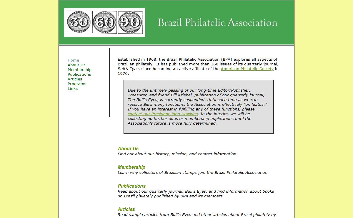 Brazil Philatelic Association - Supporting Collectors of Brazil Stamps since 1968 - Articles about Brazilian stamps