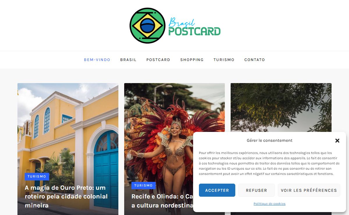Brazil Postcard - Turismo e Descobrimento do Brasil