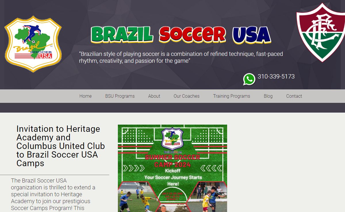 Brazil Soccer USA | Professional Soccer Training Sessions