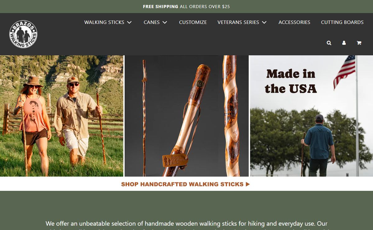 Walking Sticks and Walking Canes | Brazos – Brazos Walking Sticks