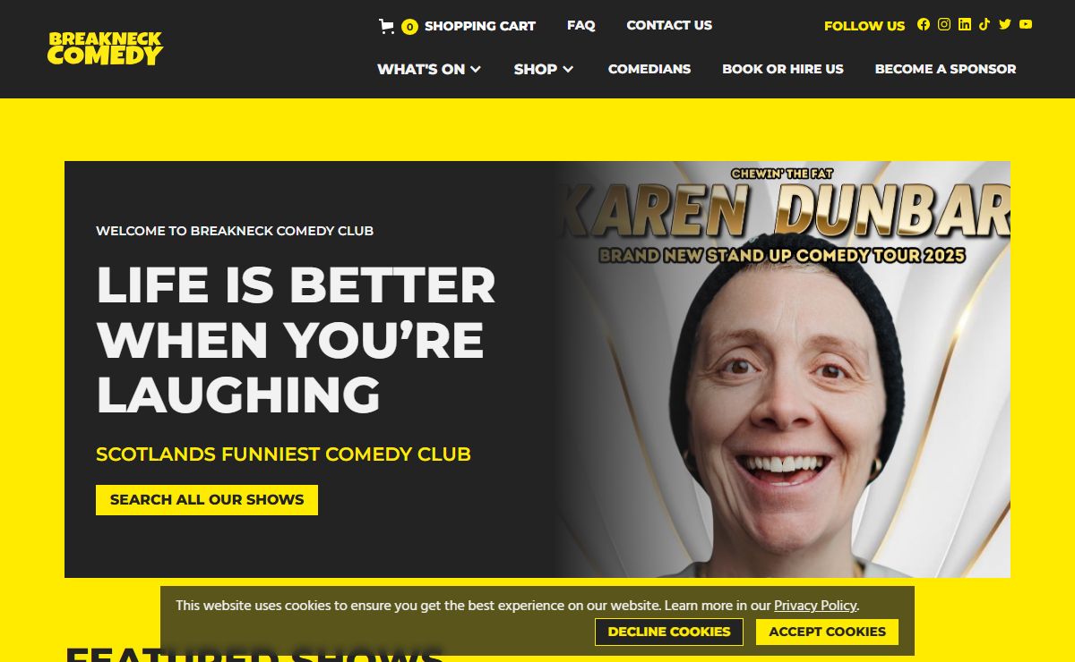 Come to Breakneck Comedy Club and have a Laugh!
