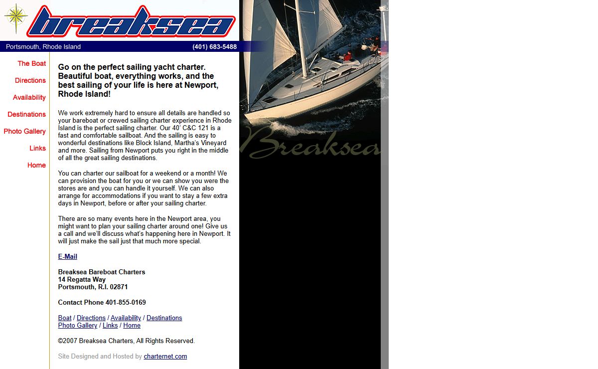 Newport Rhode Island sailing yacht charter