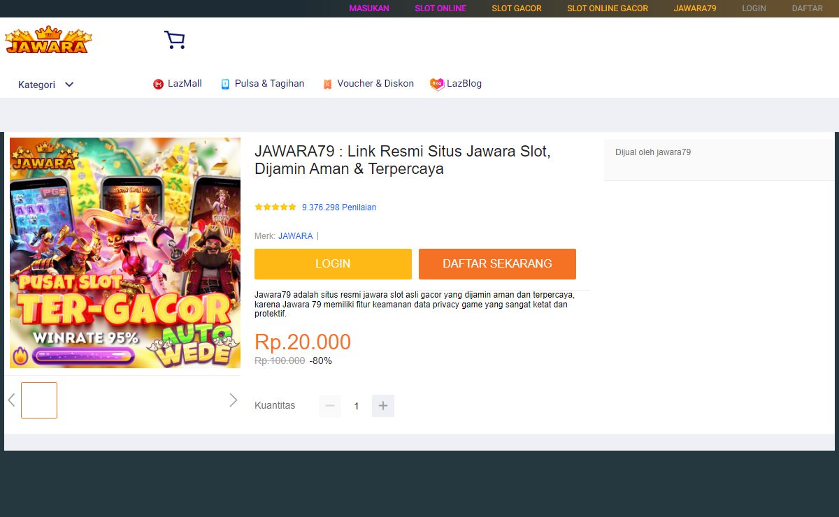 JAWARA79 : Link Resmi Situs Jawara Slot, Dijamin Aman & Terpercaya