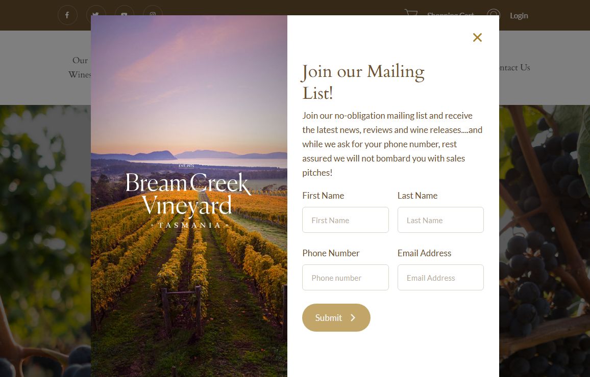 Bream Creek Vineyard - Bream Creek Vineyard