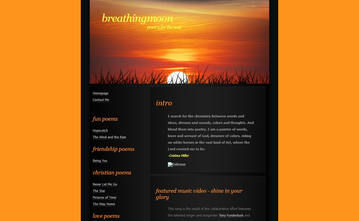 BreathingMoon.com - poetry for the soul