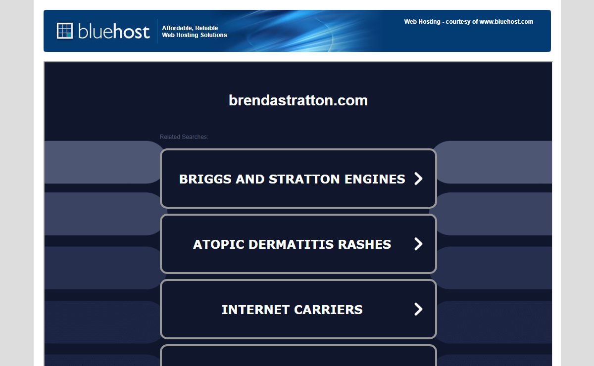 Welcome brendastratton.com - BlueHost.com