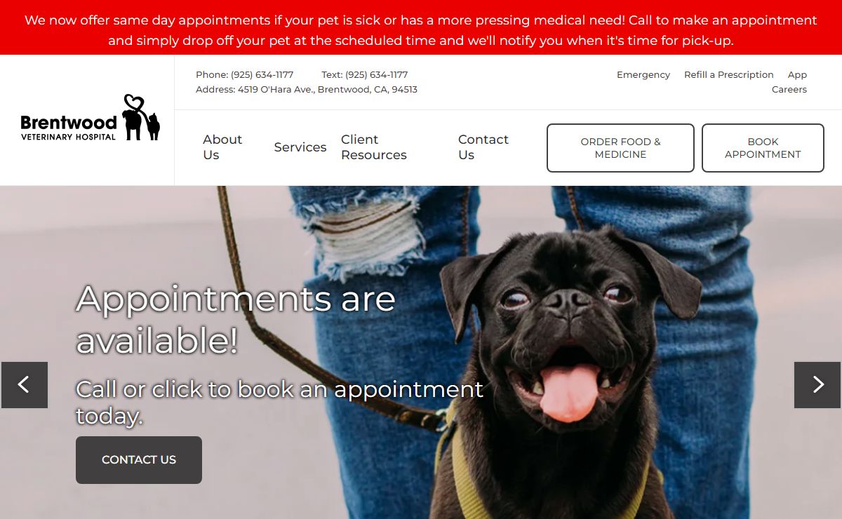Compassionate Veterinary Care in Brentwood, CA | Brentwood Veterinary Hospital