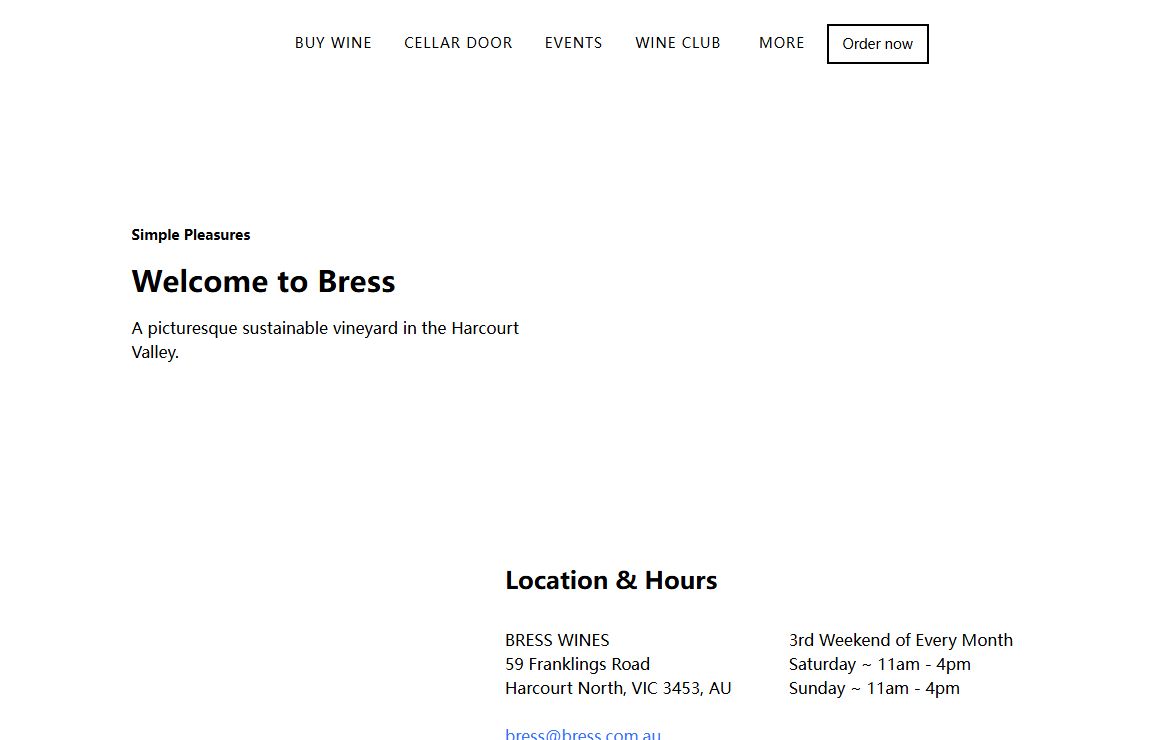 Home | Bress Wines