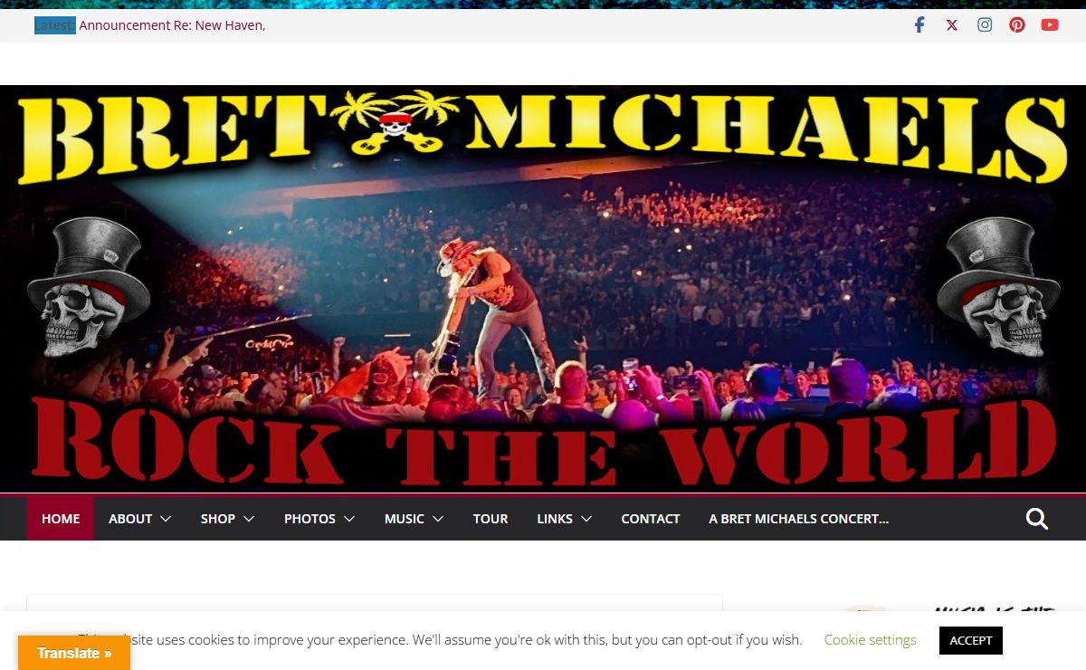 Bret Michaels Official Web Site – For Everything Bret Michaels