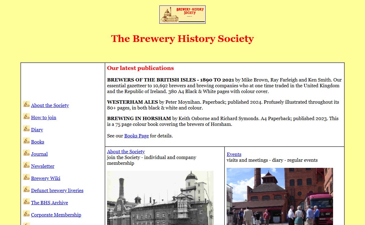 Brewery History Society: The Society for all who are interested in the history of beer and brewing