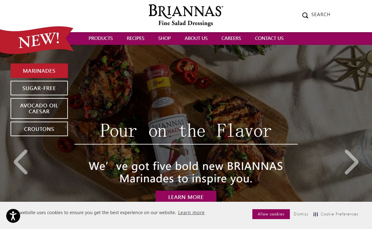 BRIANNAS Salad Dressing | Salad Dressing Recipes | Salad Dressing Flavors
