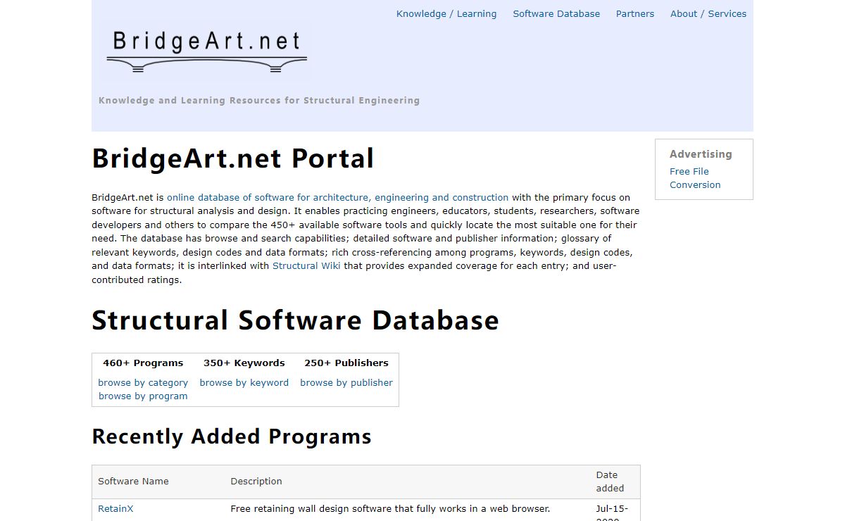 BridgeArt.net Portal | web for civil engineers