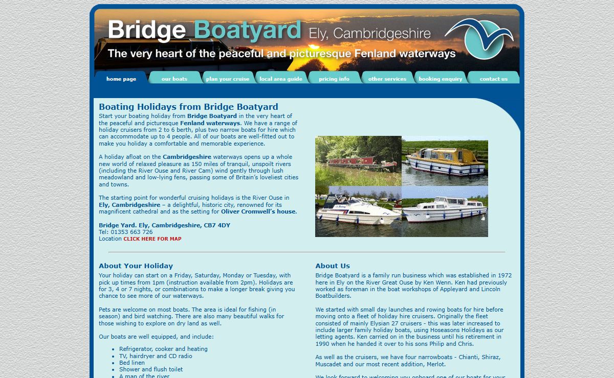 Bridge Boatyard - UK Boating Holidays - Cambridgeshire, the Fens and East Anglia