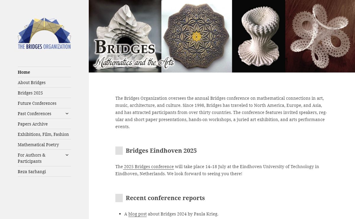 The Bridges Organization – Mathematics・Art・Music・Architecture・Culture