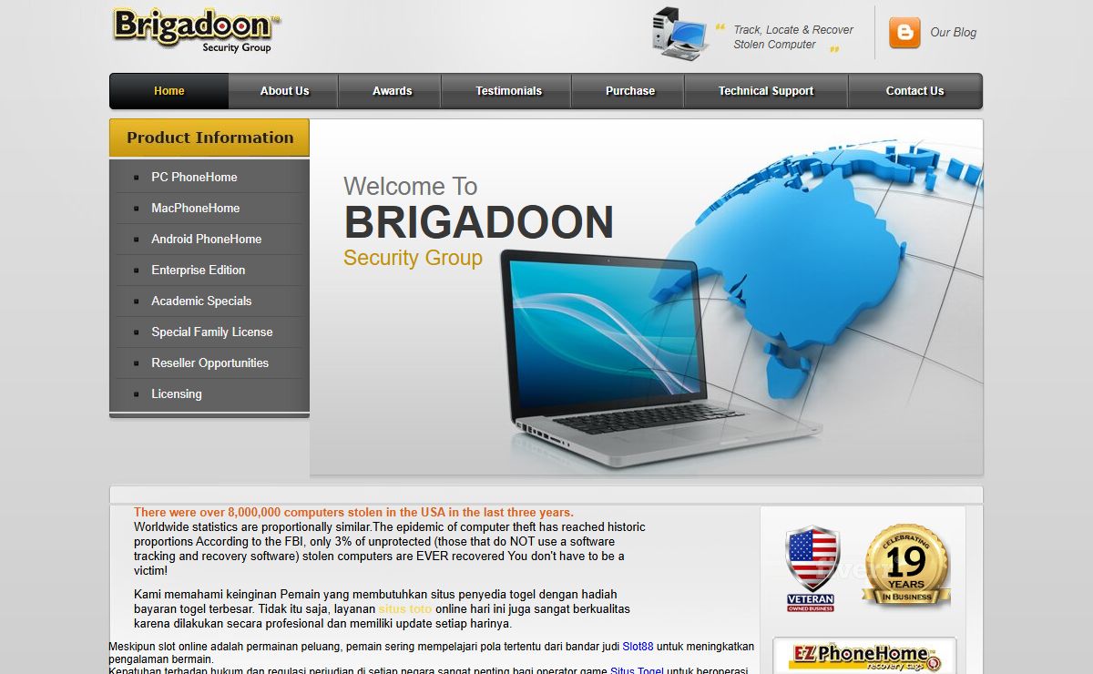 BRIGADOON Security Group - Locate Missing Computers - Track Mobile Phone