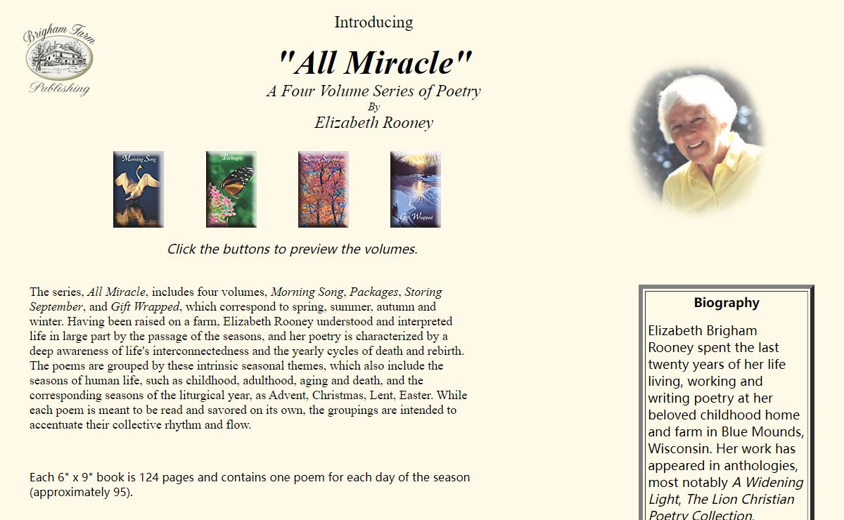 Brigham Farm, "All Miracle"