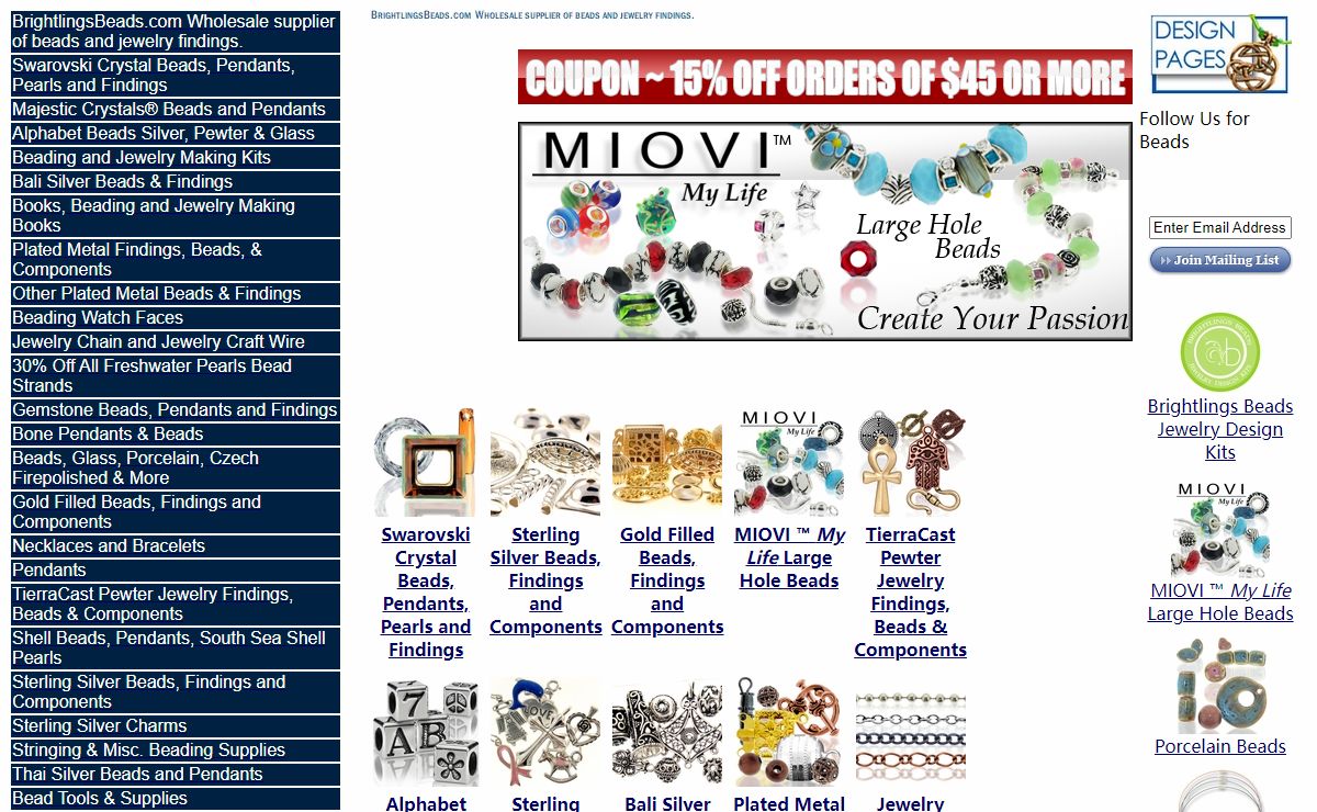 Beads and Jewelry Components - Wholesale - Brightlings Beads