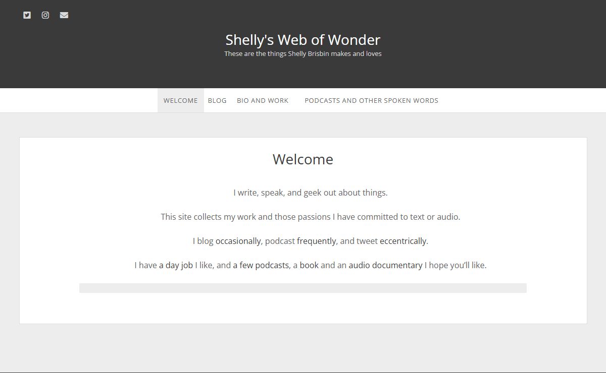 Shelly's Web of Wonder – These are the things Shelly Brisbin makes and loves