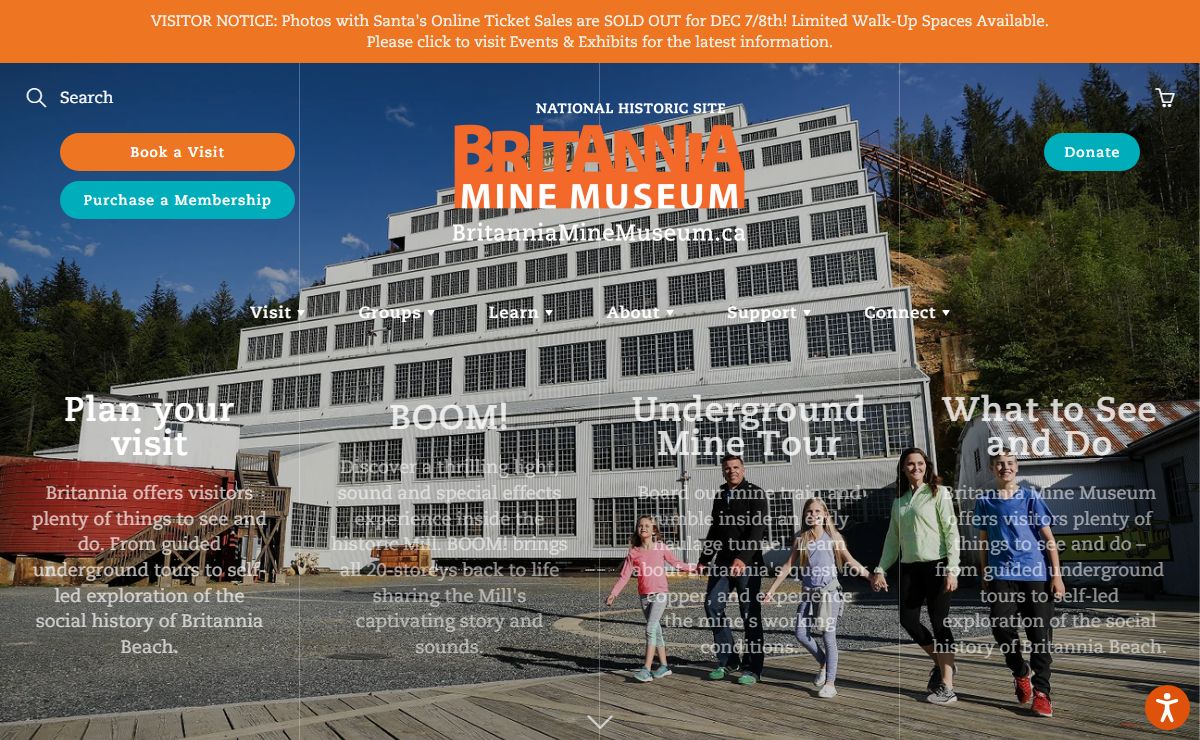 Britannia Mine Museum: Award-winning Museum and National Historic Site