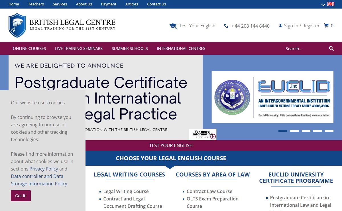 Legal English Online with practicing English native lawyers