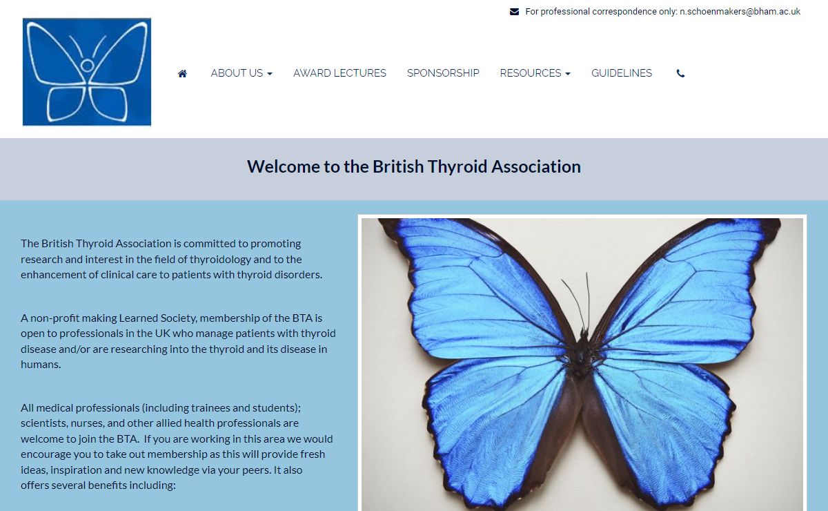 Welcome to the official website of the British Thyroid Association
