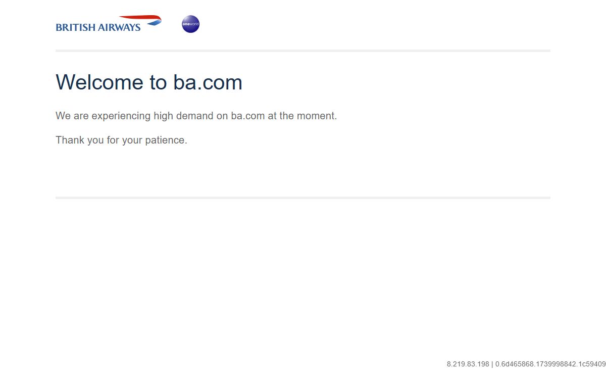 British Airways - Information Page