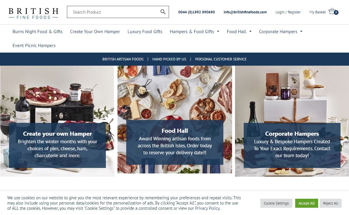 Luxury Food Hampers - British Fine Foods