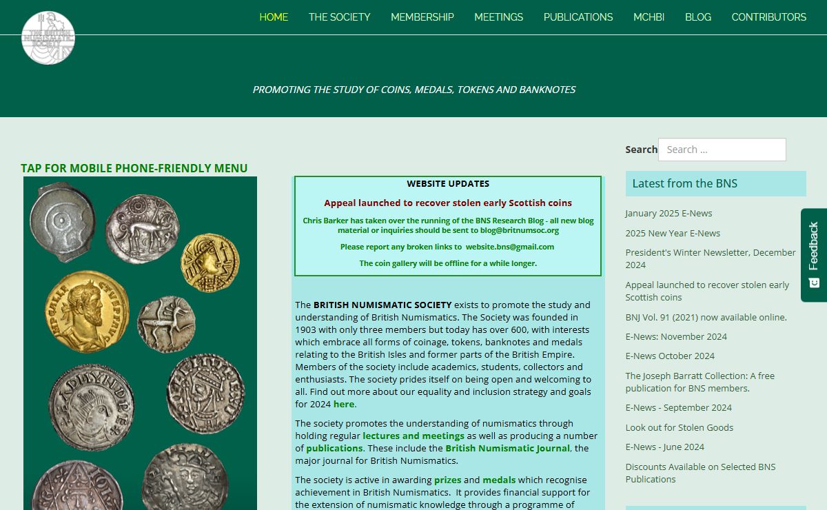 British Numismatic Society - BNS Home