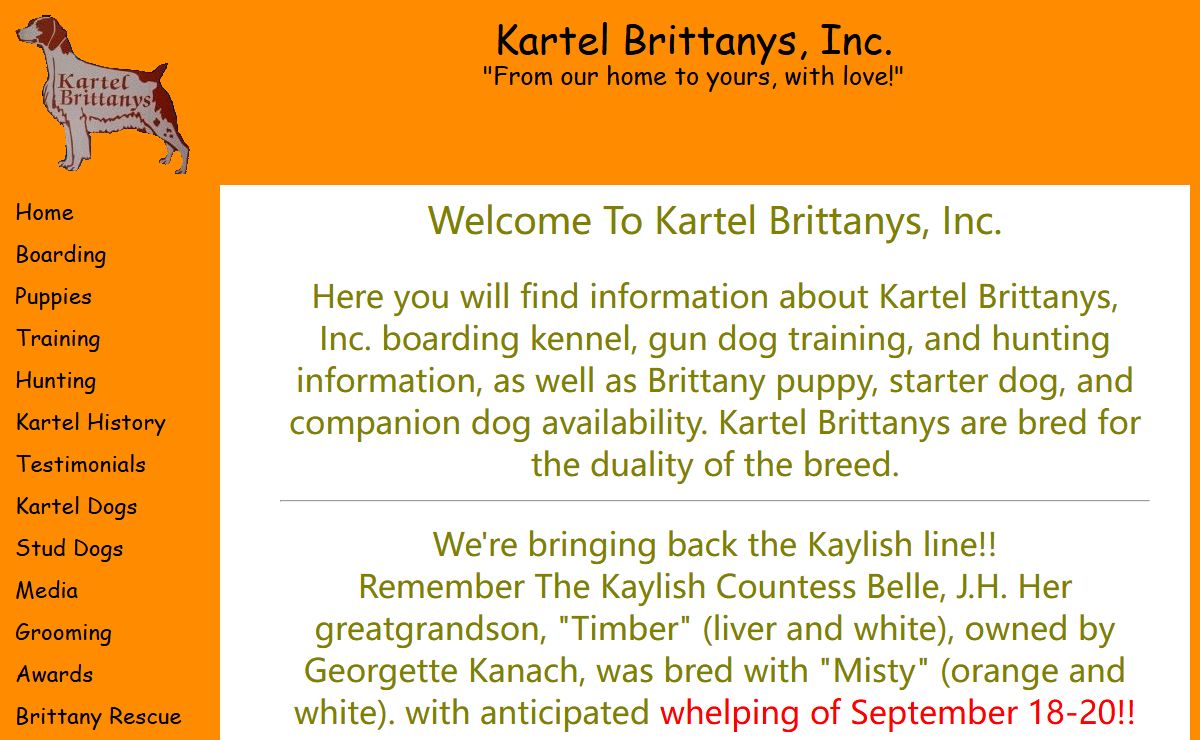 Kartel Brittanys - Maine American Brittany