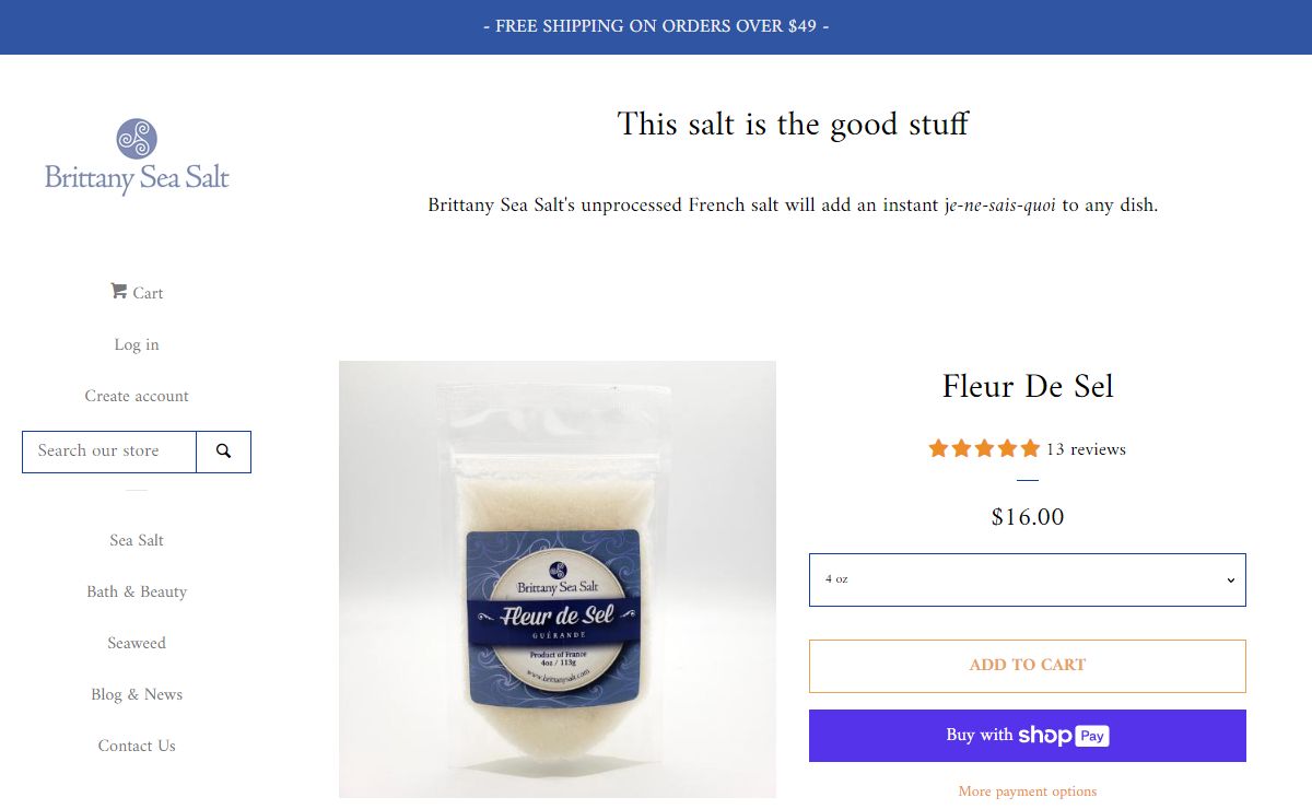 Guerande Sea Salt and Seaweed Shop – Brittany Sea Salt