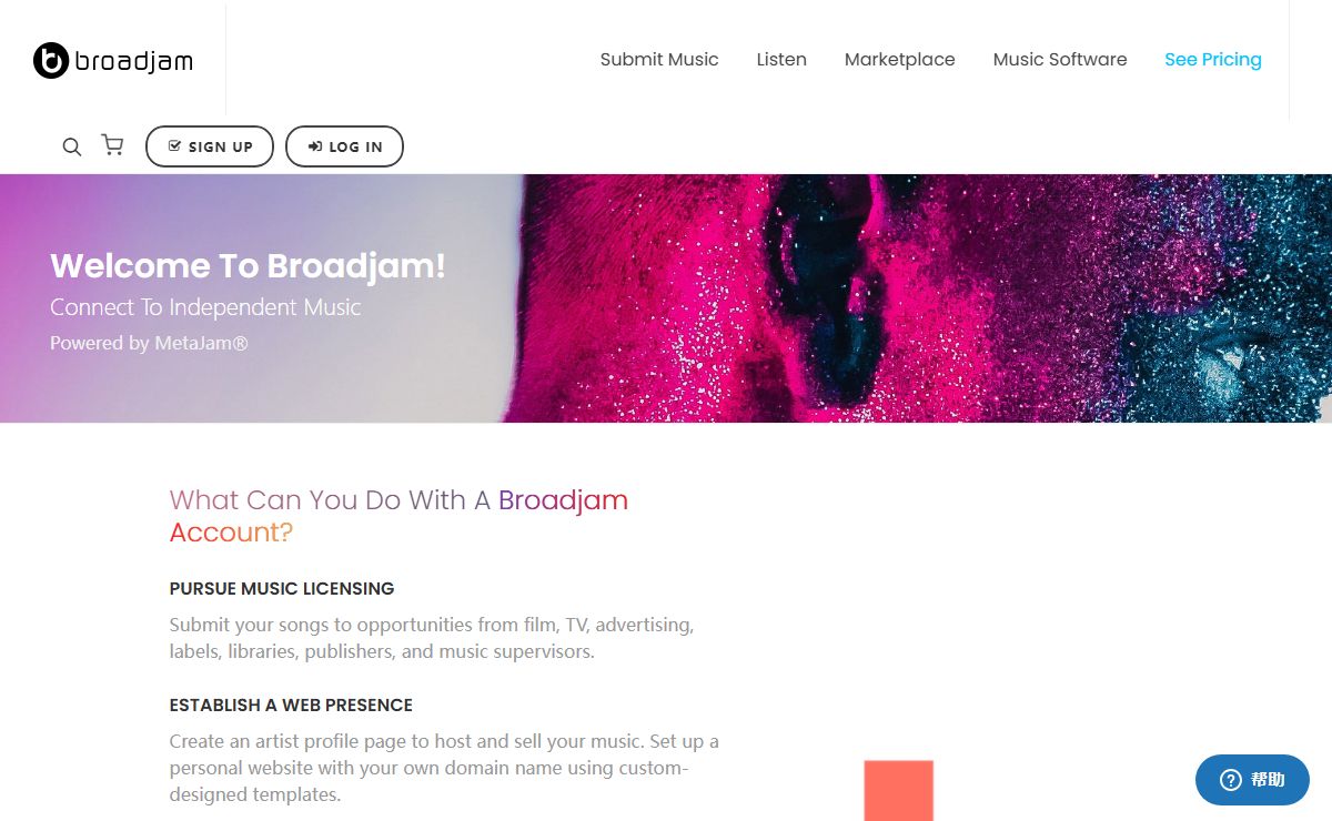 Music Licensing, Pro Song Reviewers, Website Hosting | Broadjam