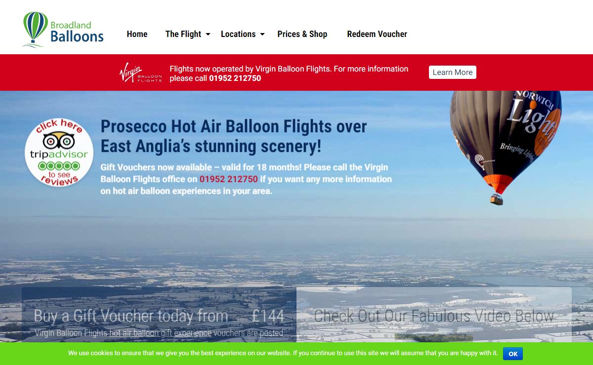 Broadland Balloon Flights in Norwich, Norfolk & Suffolk