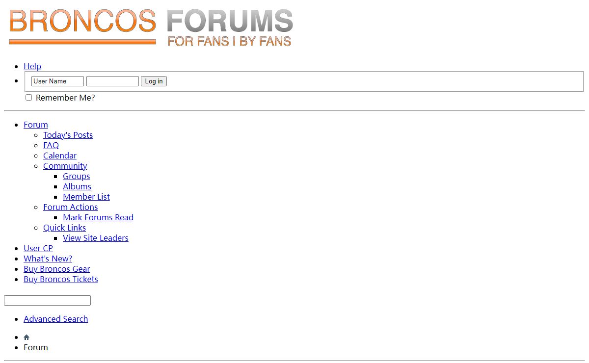 Broncos Forums