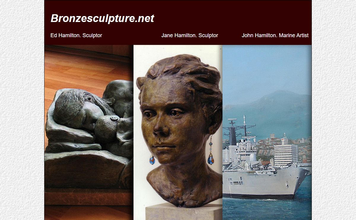 Cast Bronze Sculpture by Jane Hamilton and Ed Hamilton, and marine paintings by John Hamilton