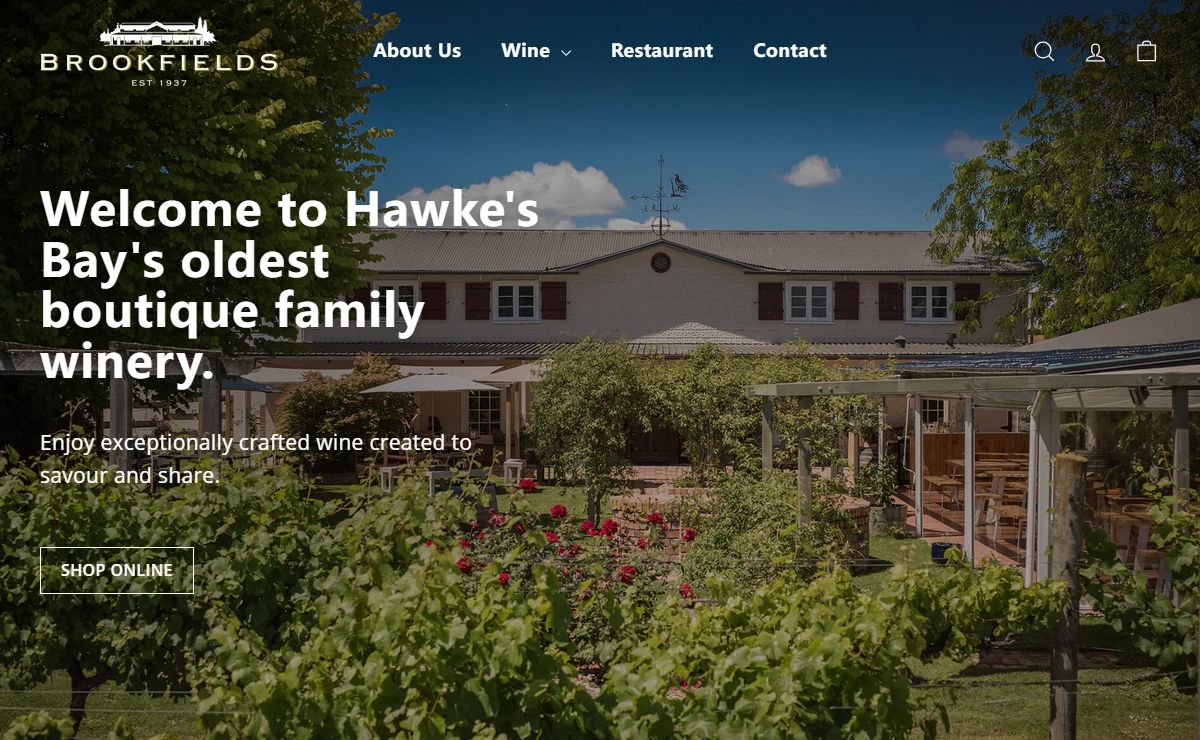 Welcome to Brookfields Vineyards - Hawke's Bay