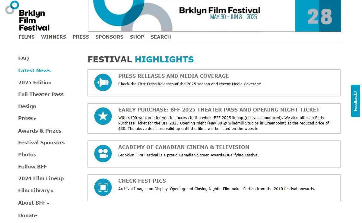 News and Upcoming Events @ Brooklyn Film Festival
