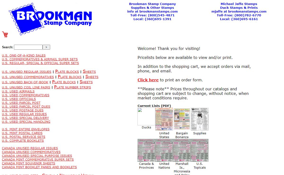 Brookman Stamp Company - Buying and selling fine stamps