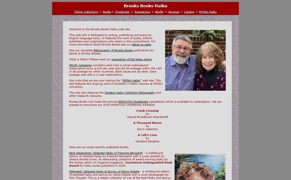 Brooks Books Haiku Home Page